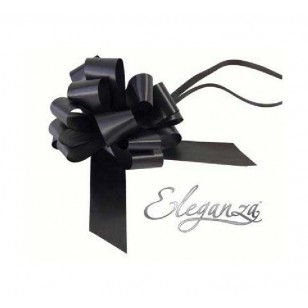 Black Pull Bow 50mm Wide Gift Bow